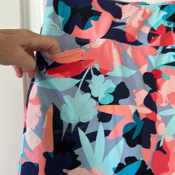 Tribal Sport Multicolor Floral Abstract Golf Tennis Skort Medium - Picture 4 of 14